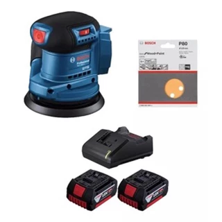 Lixadeira Orbital Gex 185-li 18v Brush + Kit Bat 4ah Bosch