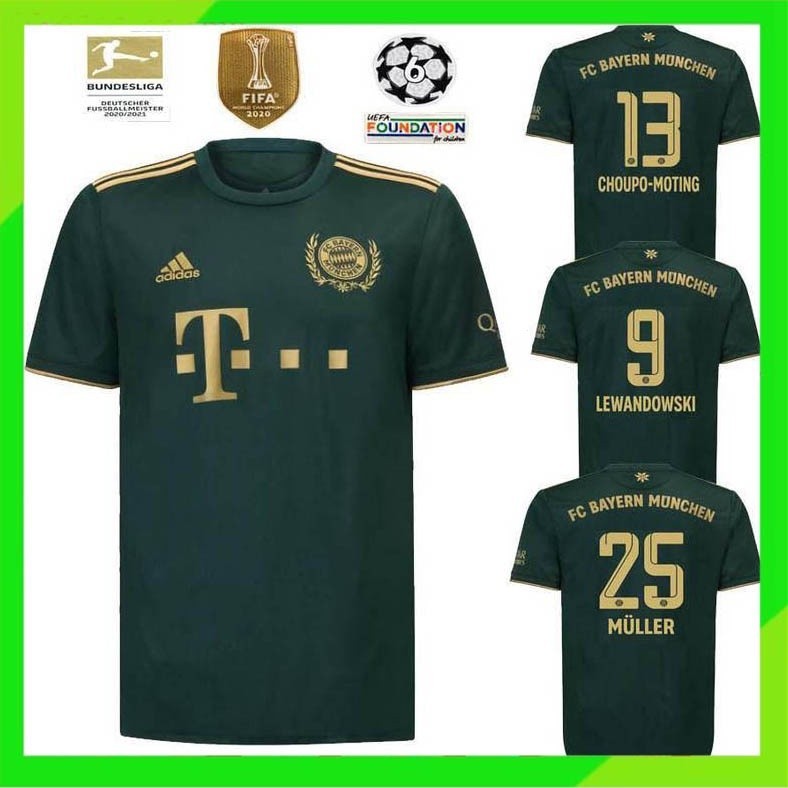 Bayern Múnich Oktoberfest quarta camisa tamanho S-2XL 2021-2022 Futebol 21/22 manga curta Fãs do homem