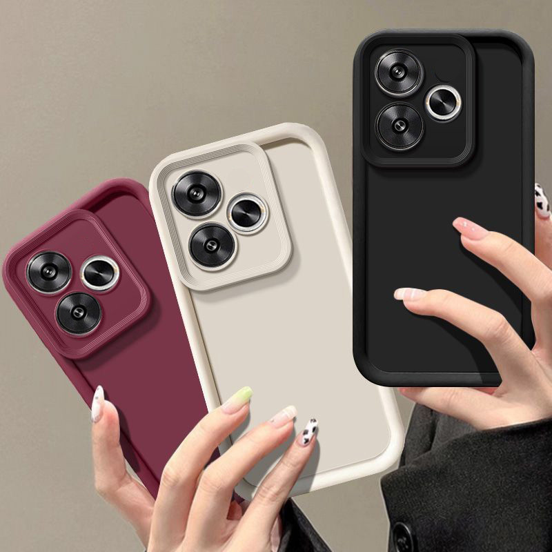 Para Xiaomi POCO F6 Pro C67 4G Fosco Caso De Telefone Pacote Completo Anti Gota Capa Protetora Macia