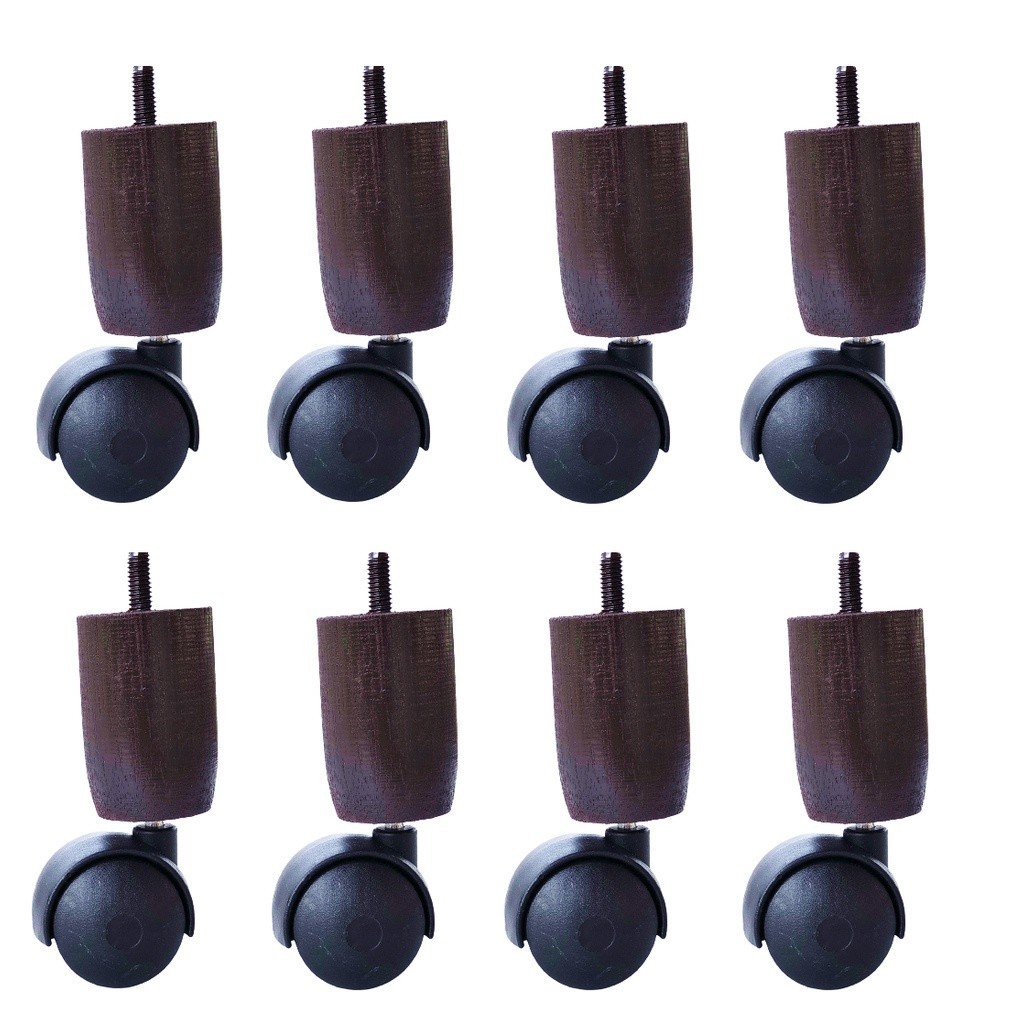 Kit 12 Rodízios Cama Box Baú Ortobom Probel Madeira Rodinhas Giratórias