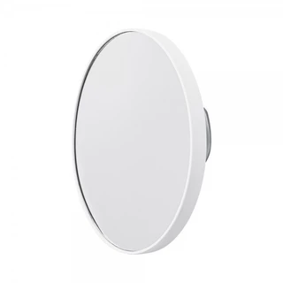 Espelho Redondo Com Aumento e Ventosa Prático 14Cm Ac.Branco