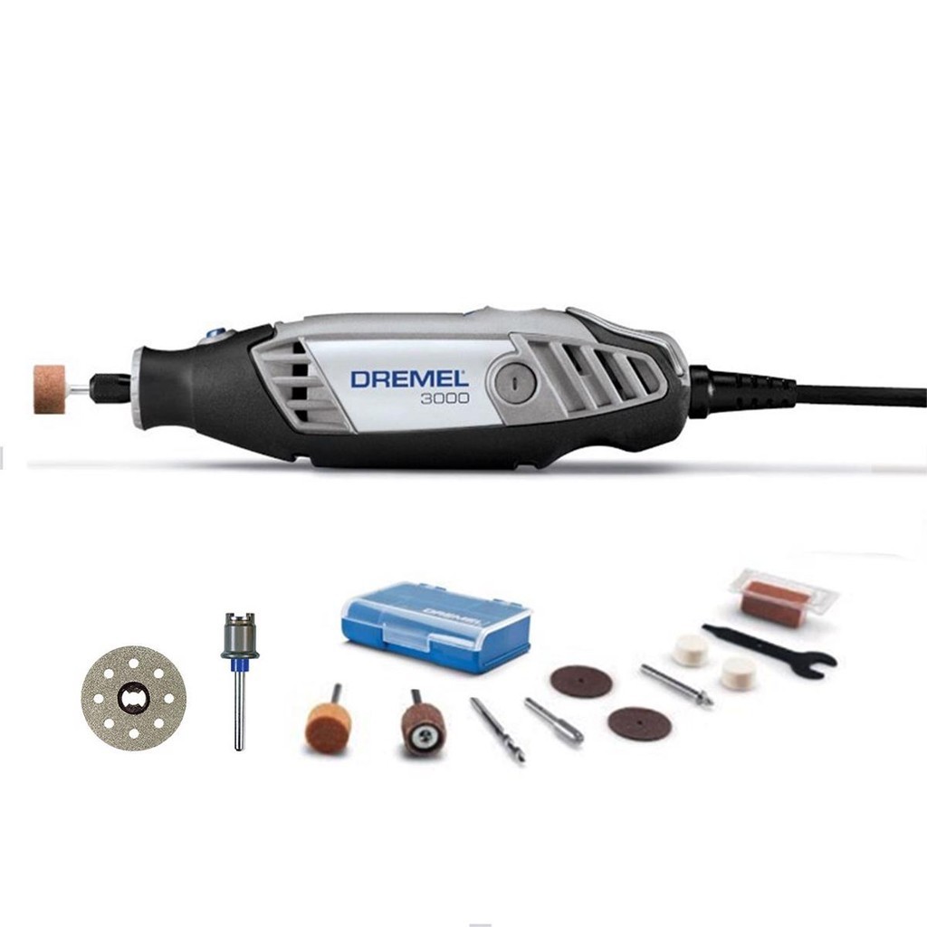 Kit Micro Retifica Elétrica 3000 com Acessórios 220v para Corte Vidro ...