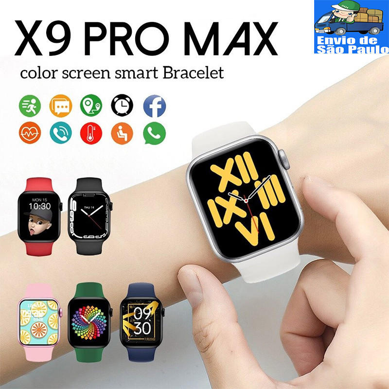 Smartwatch X9 Pro Max Série 9 Lançamento 2024 45mm Tela 2´30 Faz e ...