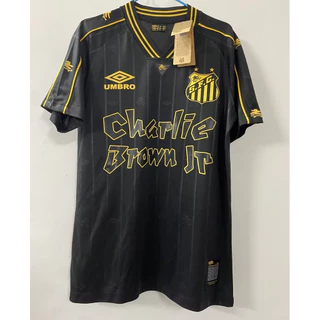 Camisa de futebol preta 24-25