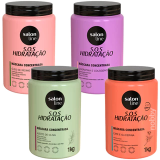 Kit Cronograma Capilar Completo SOS Hidratação Salon Line