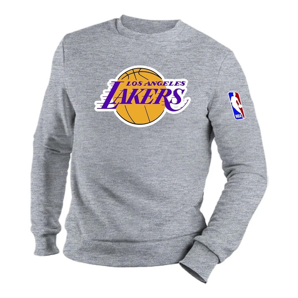 Moletom Gola Careca Redonda NBA Basquete Los Angeles Lakers Blusa De ...