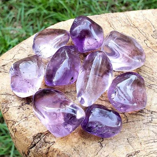 5 Pedras Ametista Rolada Natural Mineral Média 3cm