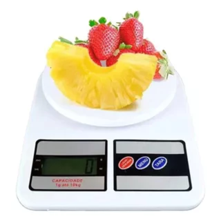 Balança Digital de Cozinha Confeitaria SF-400 Até 10 kg Escala 1 grama Alta Precisao 10kg Oferta Com Visor Digital