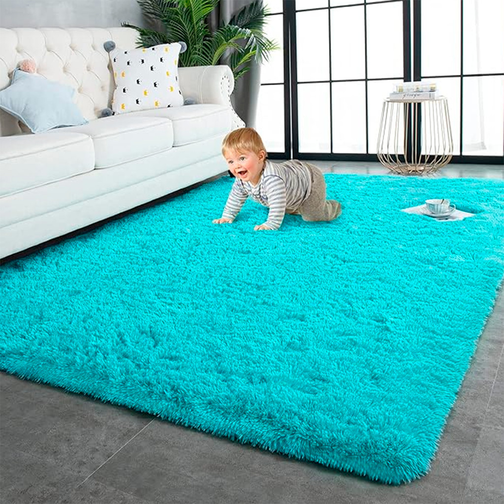 Tapete 2,00x1,45 Peludo Prático para Quarto de Adolescente