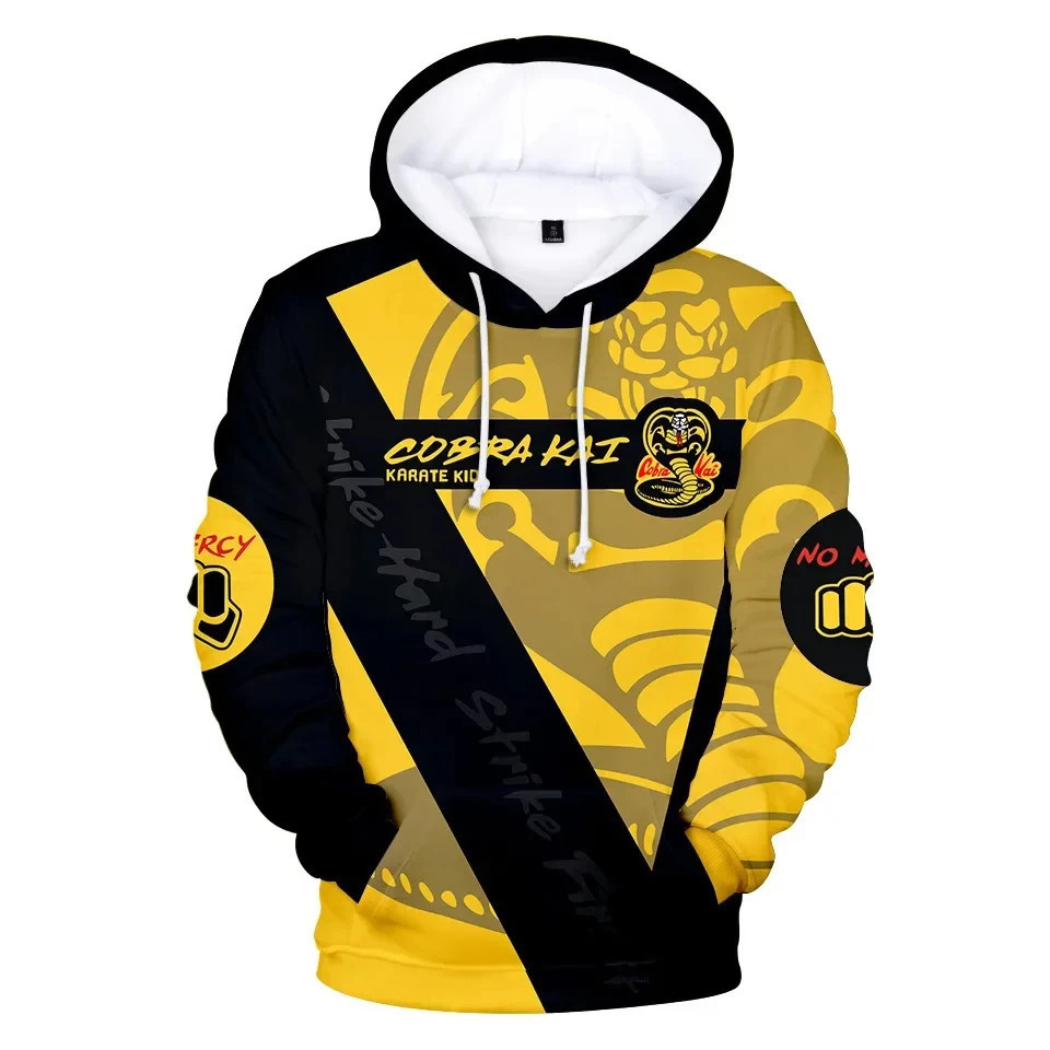 T-shirt Cobra Kai Harajuku 3D - Manches Courtes Unisexe - Neuf Avec étiquettes, Couleur Multicolore