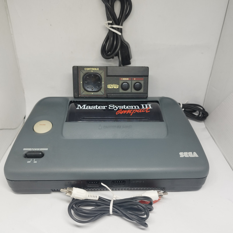 Master System 3 Compact Alex Kidd + Controle Original + Cabo AV ...