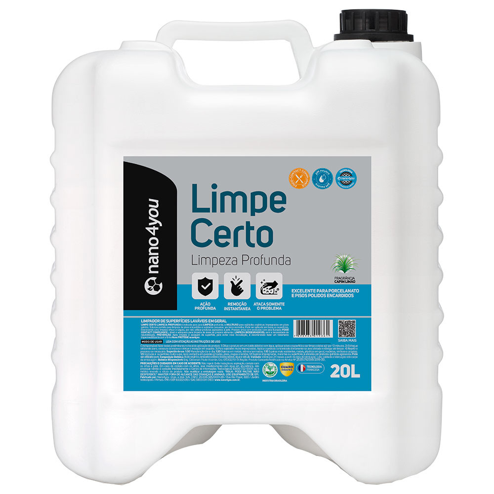 Limpe Certo Limpeza Profunda Porcelanato e Piso Encardido 20 Litros ...