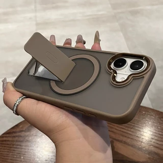 Fosco Duro Anel Magnético Titular Caso Compatível Para iPhone 11 16 15 14 13 12 Pro Max Plus À Prova De Choque Suporte C