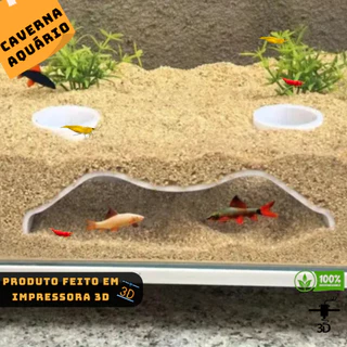 Esconderijo De Peixes e Camarão Para Aquários de Canto Protetor De Criação Toca Decoração Caverna Botia Cardinal Dojo
