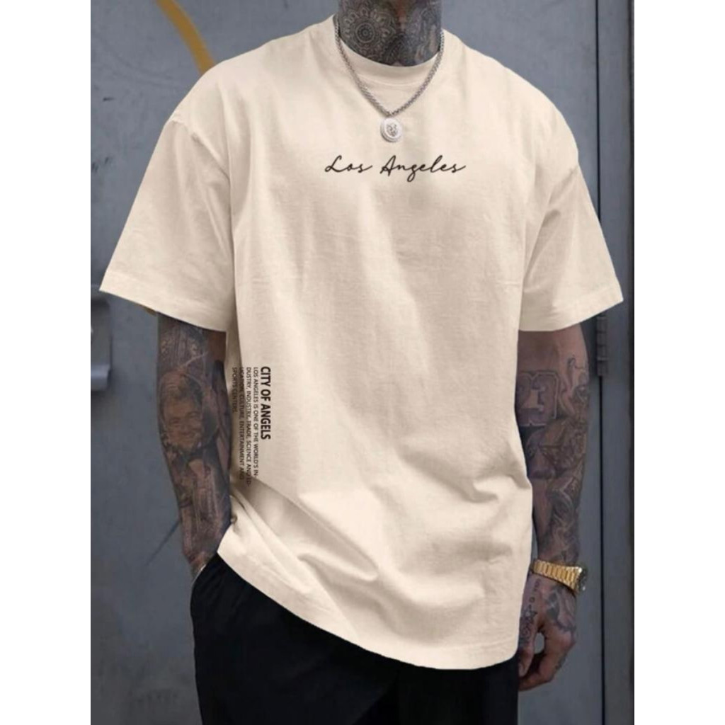 Camiseta Premium Masculina Los Angeles 100% Algodão Lançamento 2024 Envio Imediato Sweet