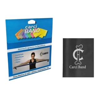 Carci Band Preto 1,5m Faixa Elástica Forte Nº5