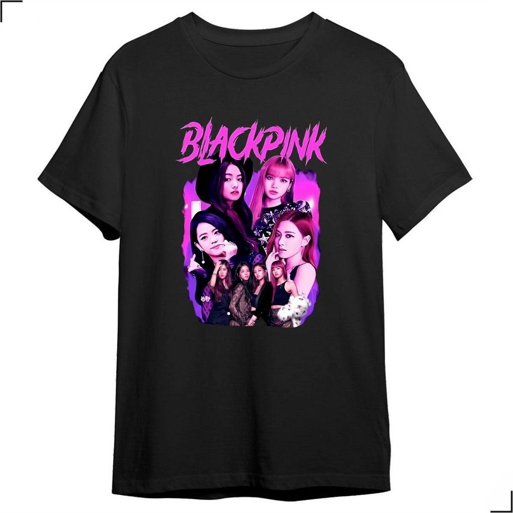 Camiseta Básica Black Pink K-Pop Album Square One Quarteto