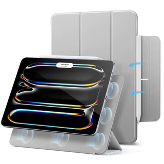 Estojo Magnético Para iPad Pro 11 Polegadas 2024 Air 6th Gen air6 A2899 Inteligente Trifold Stand Cover 13 Rebound