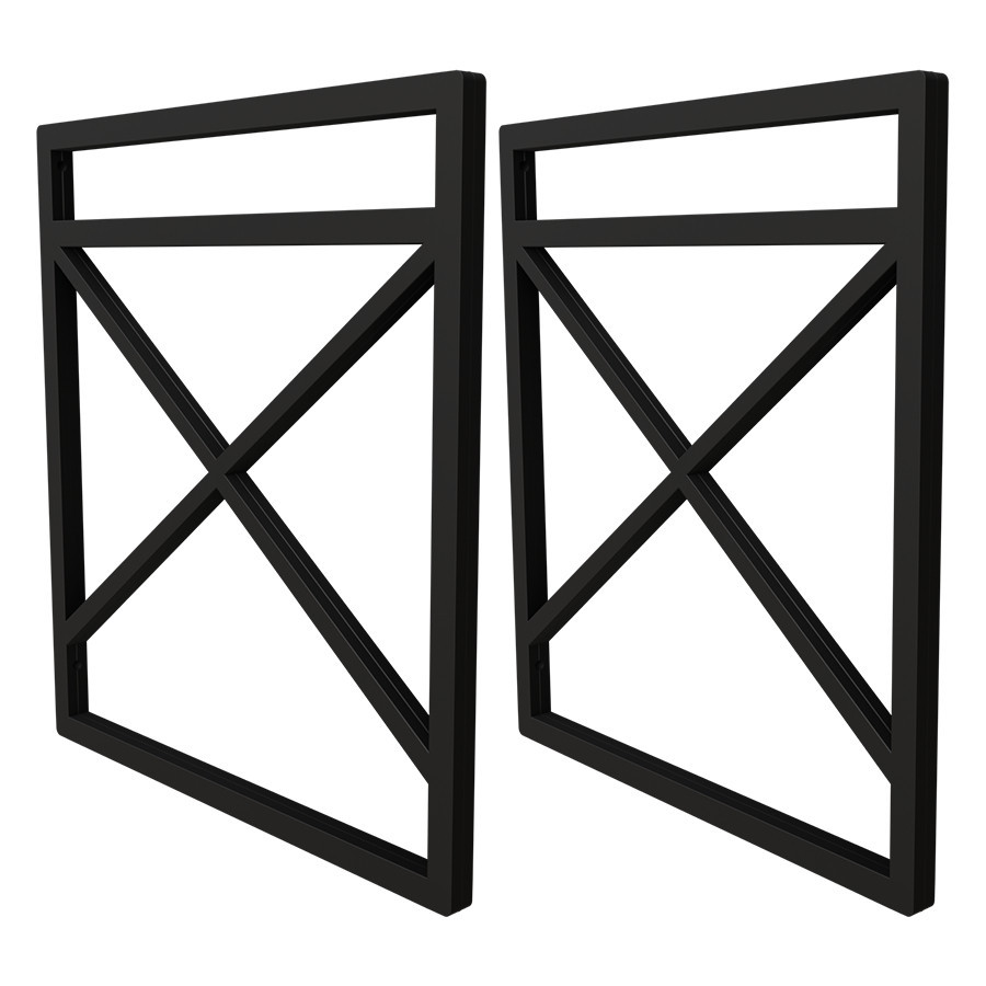 02 Suporte Estilo Industrial P/ Prateleira 30cm Profundidade para Fixação em TETO