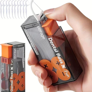50/100 Pcs Fio Dental Portátil Dispensador De Automático Ejeitável Organizador Oral Care Press-on Descartável