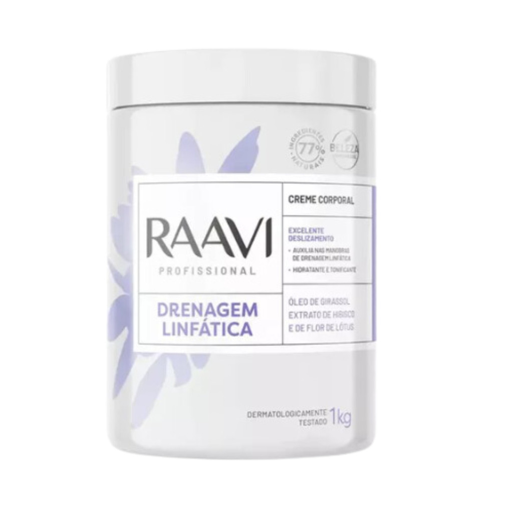 Creme Raavi Drenagem Linfatica 1kg | Shopee Brasil