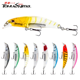 4Pcs/Box Conjunto De Iscas De Fundição Minnow 6.7cm/6.3g Isca De Pesca De Robalo Crankbait 3D Eyes SwimBait Dura A Laser