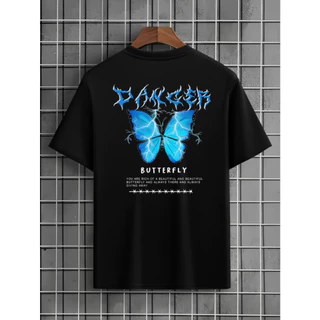 Camiseta Streetwear Overfly Camisa Borboleta Skatista Unissex Lançamento Algodão Promoção