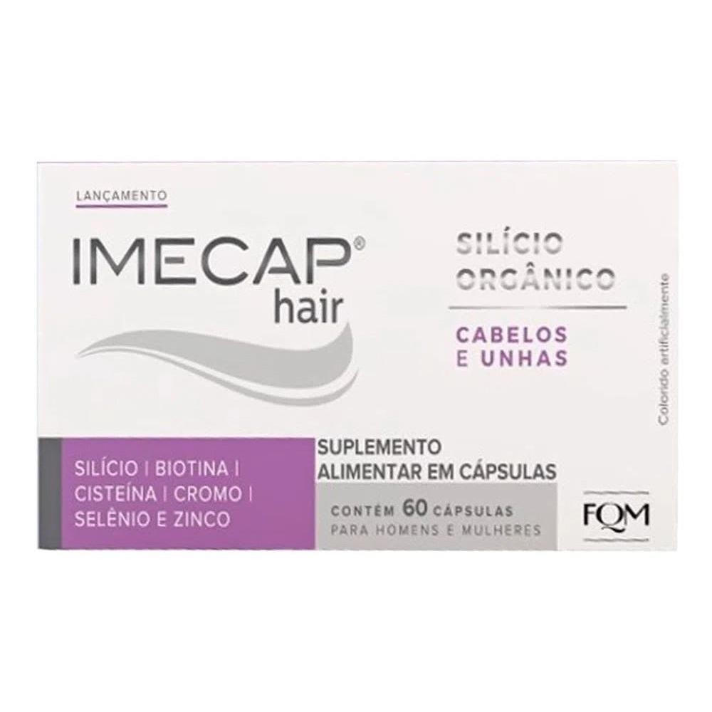 Imecap Hair Silicio Organico Cabelos E Unhas 60 Cápsulas - FQM | Shopee ...