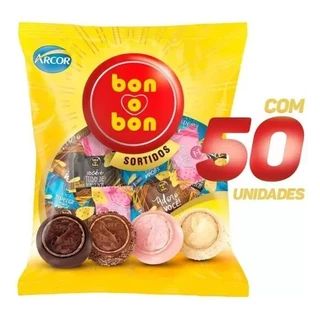 Bombom Bon o bon Sortido 750G Arcor