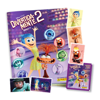 Divertida Mente 2 - Álbum Capa Cartão + 12 envelopes (60 Figurinhas) - Divertidamente Disney Pixar - Oficial Panini