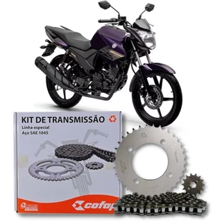 Kit Relacao Transmissao Tração Ys Fazer 150 2013 2014 2015 2016 2018 2020 2021 2022 Original Cofap