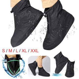 1 Par De Capa De Sapato De Motocicleta Reutilizável À Prova D'água Para Botas De Chuva S-XXL Capas Protetoras De Sapatos Antiderrapantes Turistas Ao Ar Livre