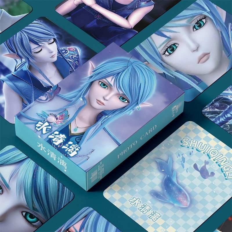50-55pcs Manga Manhwa JinX Laser Holographic Lomo Cards HONEY TROUBLE ...