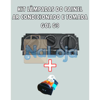 3 Lâmpadas Para Gol G3 Painel Ar E Tomada