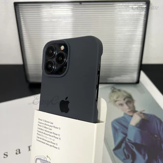 Meia Embalagem De silicone Para iPhone 15 14 13 12 11 Pro Max Capa Macia anti-Queda E Traseira Antiderrapante