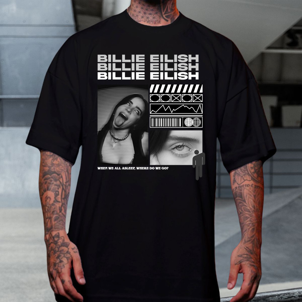Camiseta Billie Eilish Pirate Face Aesthetic Ocean Eyes Cantora