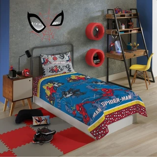 Jogo De Cama Lençol Homem Aranha 2 peças Spider man Lepper