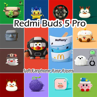 【 imamura 】 For Redmi Buds 5 Pro Case Anime Estilo Desenho Animado Capa Da Caixa Do Fone De Ouvido Em Silicone Macio