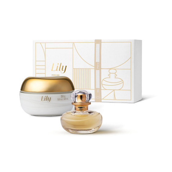 Kit Lily: Eau De Parfum 30ml + Creme Acetinado Desodorante Corporal 250g - O Boticário