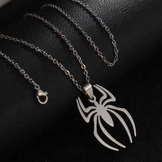 Pingente De Aranha Punk Colares Para Homem De Prata Corrente De Pescoço Gargantilha Fashion Male Jewelry Acessórios