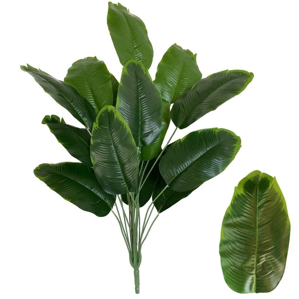 Planta Bananeira Artificial 18 Folhas Arbusto Decoracao Casa