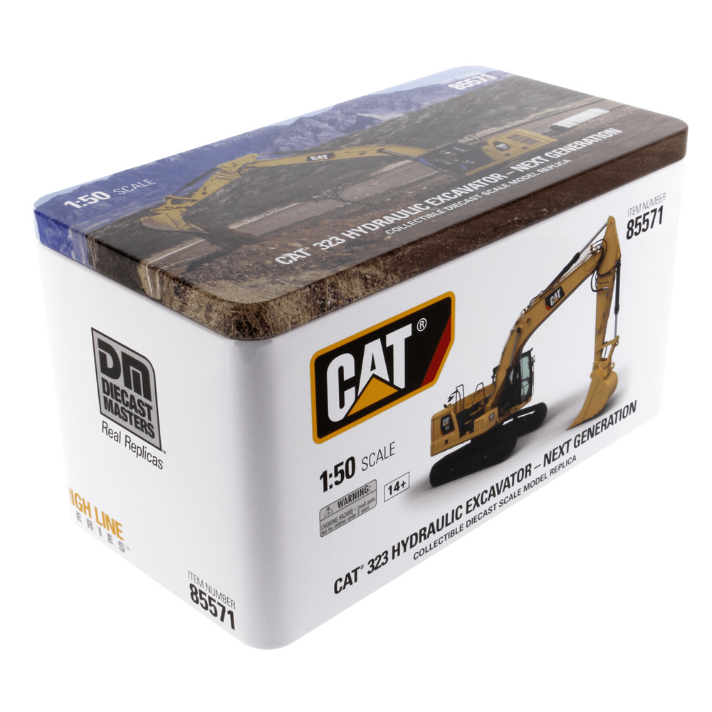 Miniatura Caterpillar Escavadeira Hidráulica 323 - 1:50