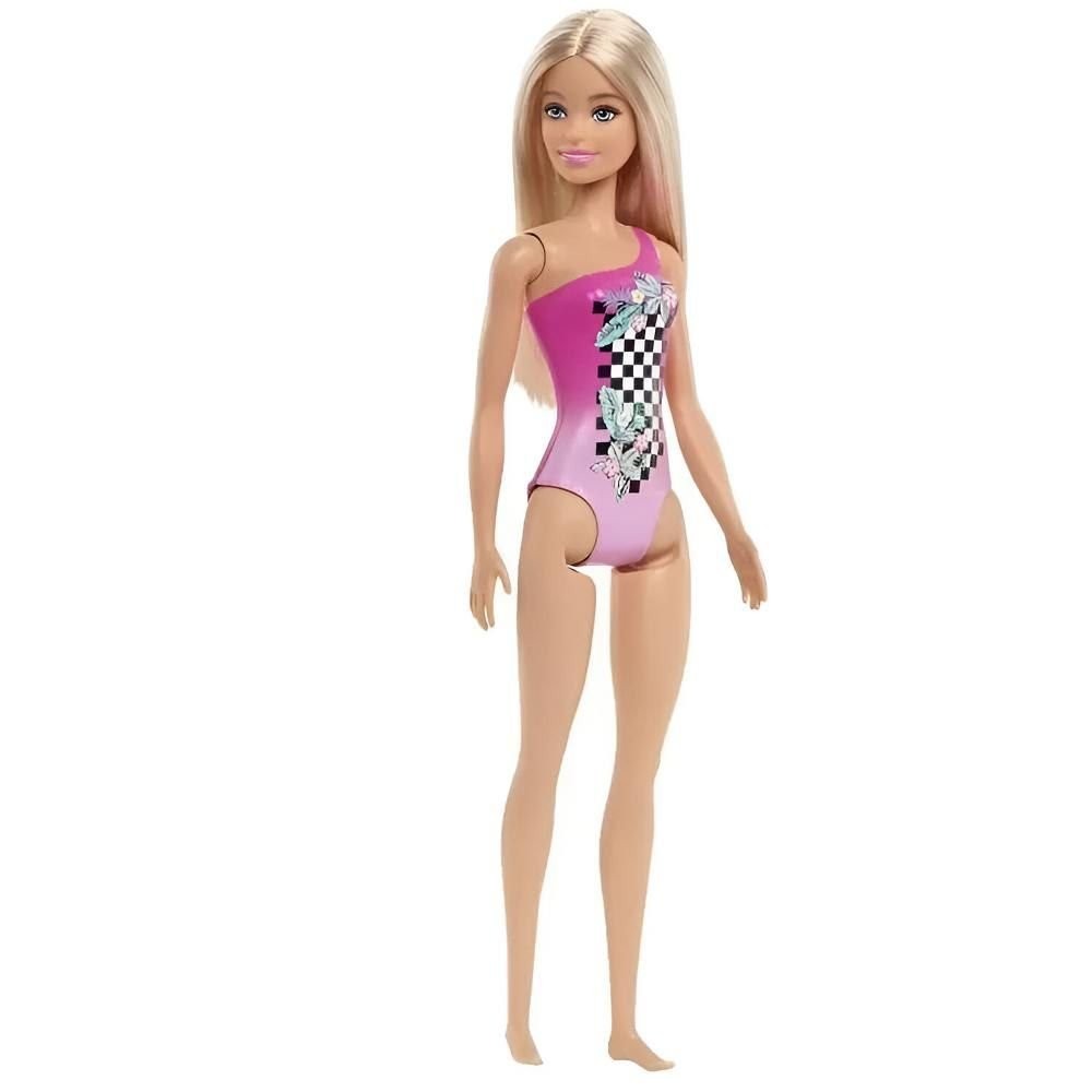 Boneca Barbie Fashion Praiana Loira Maio Rosa Mattel | Shopee Brasil