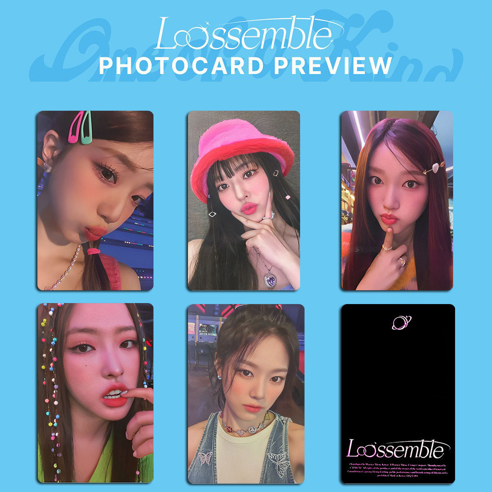 Kpop LOONA Group Cartão Pequeno LOOSSEMBLE Random Card ONE OF KIND