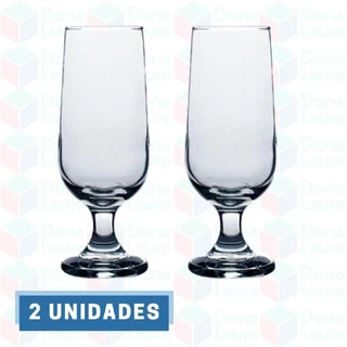 2 Taça de Chopp Vidro Cerveja Drink Coqueteis 300ML