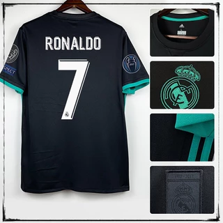Camisa de time 17-18 R- Madrid Retro 2017 camisa de futebol fora Ronaldo Custom Championships 【Frete grátis】