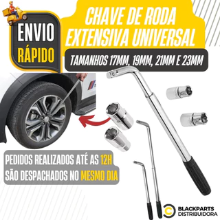 Chave De Roda L Telescópica Extensiva 17 19 21 23mm Giro 360