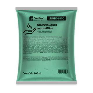 Sabonete Líquido 800ml Santher Professional em Oferta na Shopee
