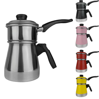 Cuscuszeira a Vapor Duplex Porção Individual Mini Cuscuzeira Dupla com Tampa Faz Cuscuz e Legumes