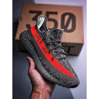 Novos Sapatos Yz Boost 350 V2 De Basquetebol Laranja Cinza " Beluga Reflective " Tênis Masculino E Feminino Esportivos